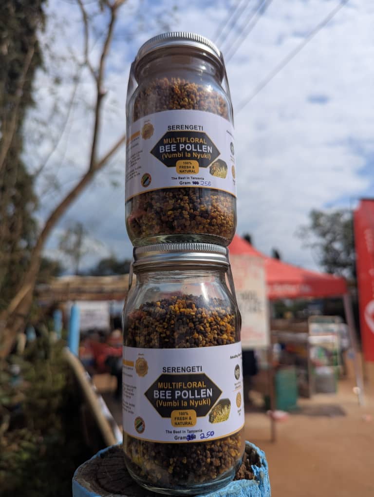Bee pollen products and specialty bee outputs.
